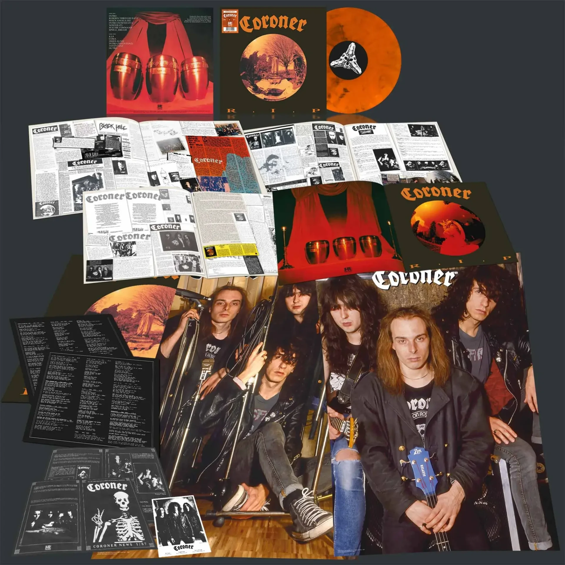 CORONER - R.I.P. [ORANGE MARBLED LP] (Thrash Metal Vinyl) · Bild 2