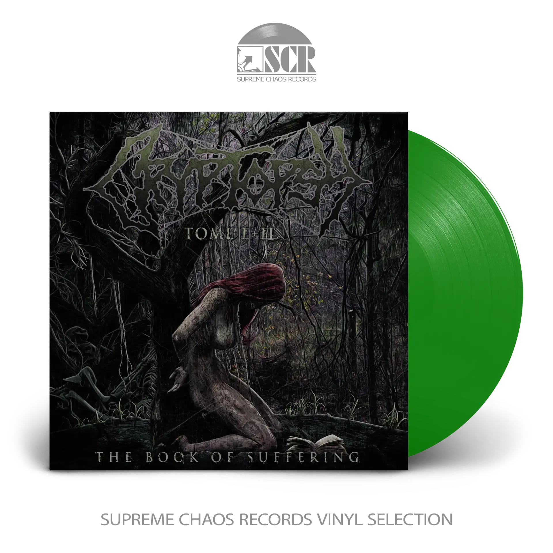 CRYPTOPSY · The Book Of Suffering - Tome I + II | TRANSPARENT GREEN LP (Technical Death Metal Vinyl)