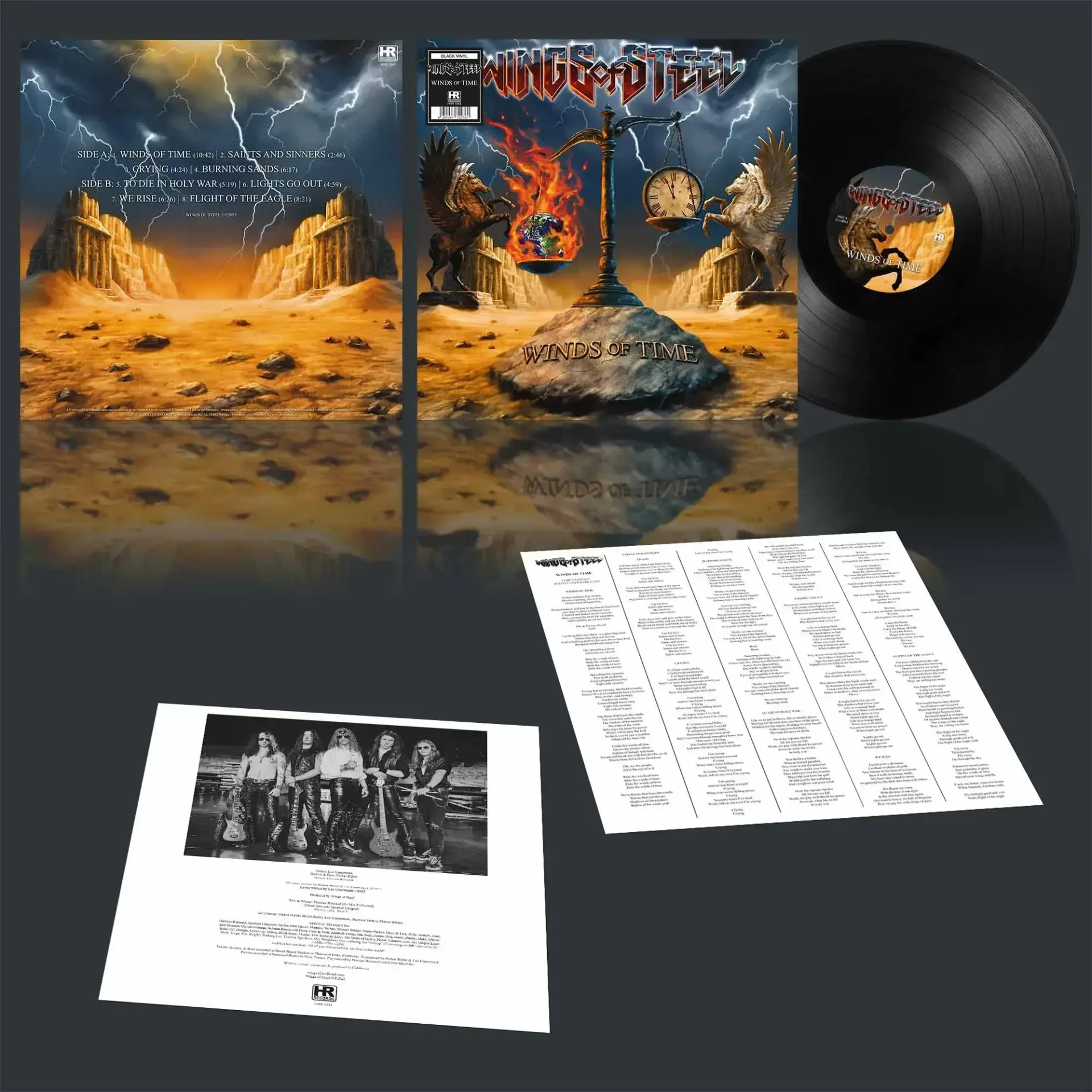 WINGS OF STEEL - Winds of Time · BLACK LP (Heavy Metal Vinyl) · Bild 2