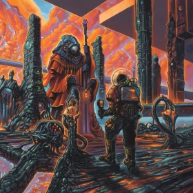 CRYPTIC SHIFT · Overspace & Supertime (Tour Edition) | MARBLED 2LP (Technical Death Metal Vinyl) · Bild 1