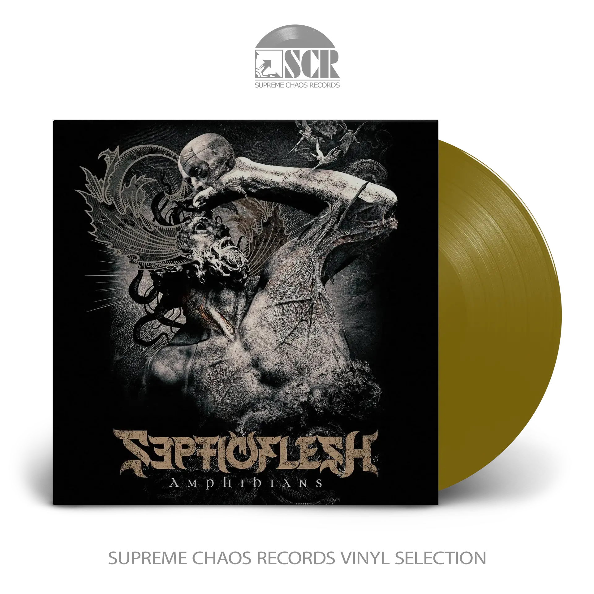 SEPTICFLESH · Amphibians | GOLD LP+CD (Symphonic Death Metal Vinyl)