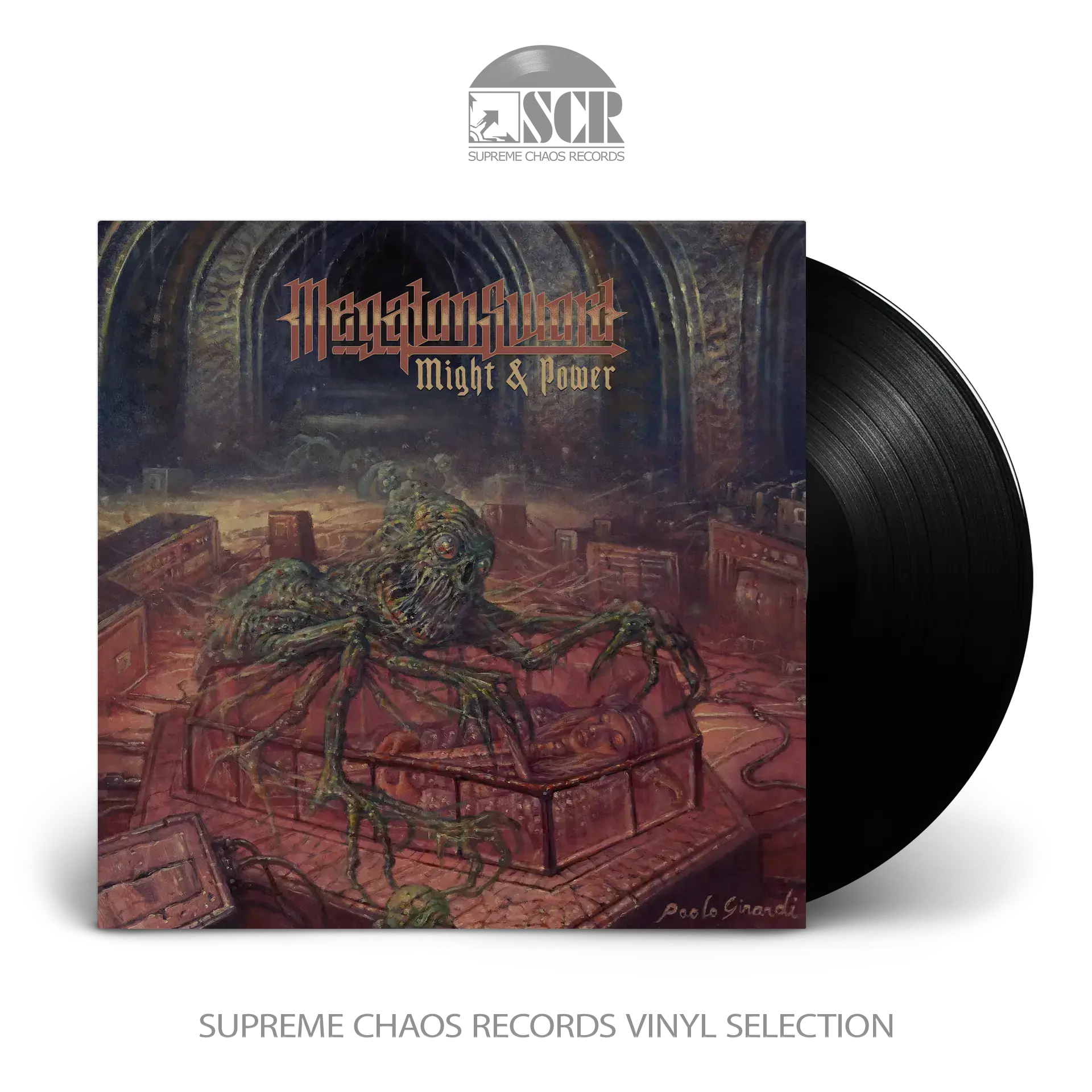 MEGATON SWORD · Might & Power | BLACK LP (Heavy Metal Vinyl)