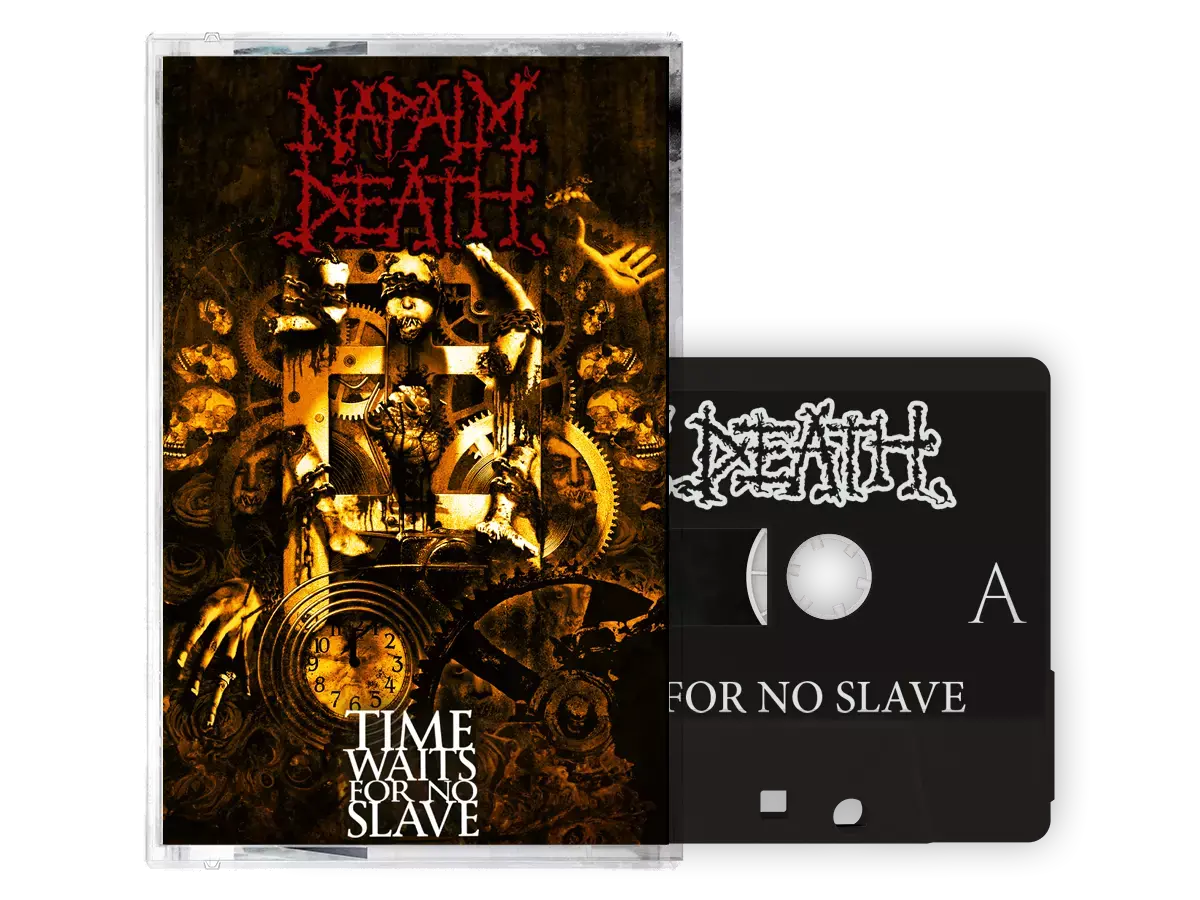 NAPALM DEATH · Time Waits For No Slave | SMOKE TAPE (Grindcore Tapes)