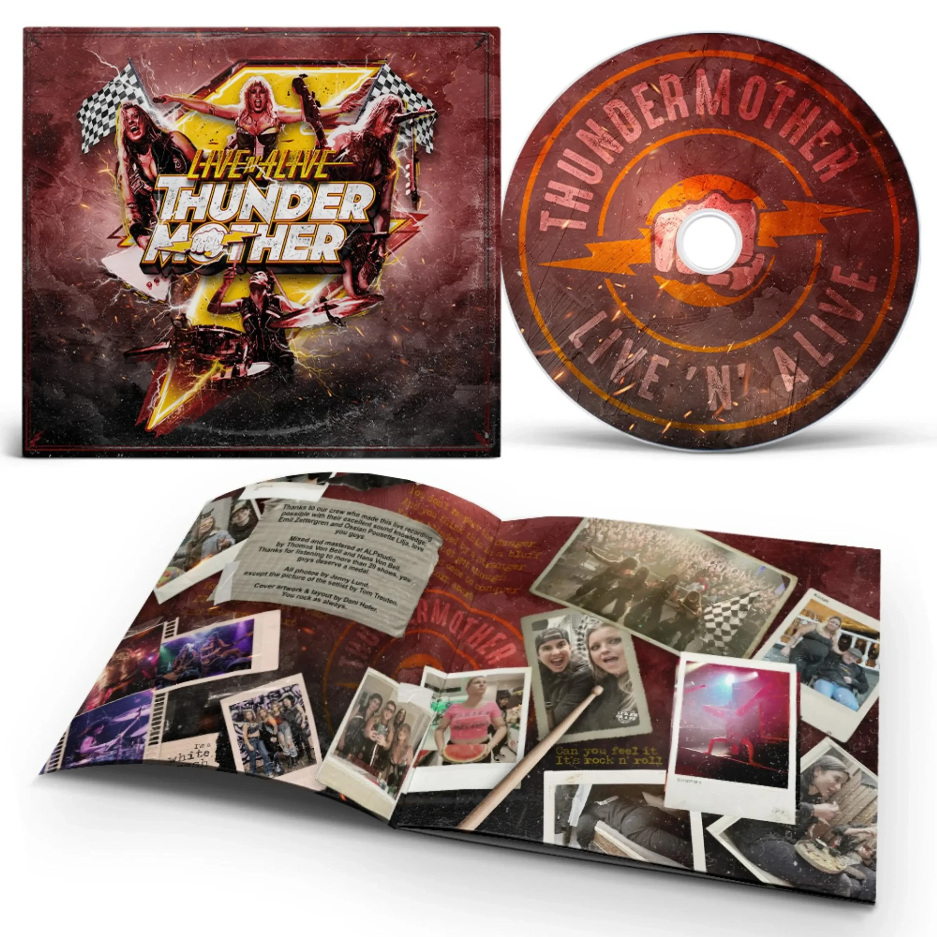 THUNDERMOTHER · Live'n'Alive | DIGIPAK CD (Hard Rock CDs) · Bild 2
